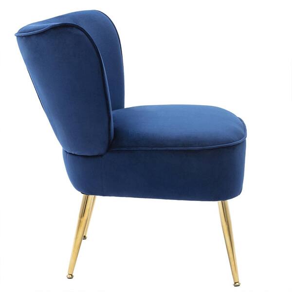 clara navy accent chair