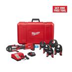 M18 18-Volt Lithium-Ion Brushless Cordless FORCE LOGIC Press Tool Kit with 1/2 in. - 2 in. Jaws Kit (6-Jaws Included)