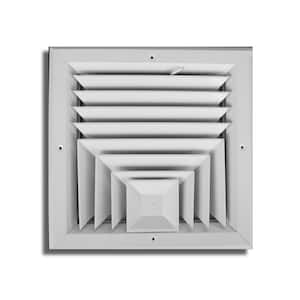 6 in. x 6 in. 3-Way Square Ceiling Diffuser