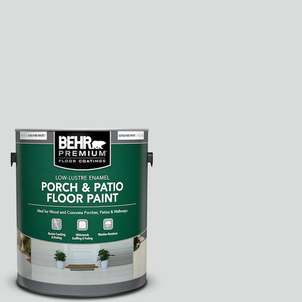BEHR PREMIUM 1 gal. #PPU26-14 Drizzle Low-Lustre Enamel Interior/Exterior Porch and Patio Floor Paint