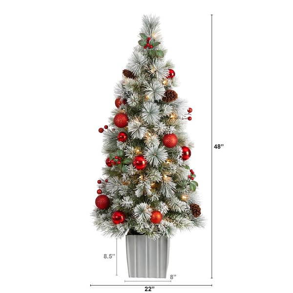 National Tree Company 6 ft. Christmas by the Sea Coral Garland with 100 LED  Lights