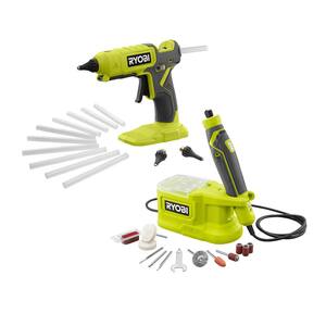 ONE+ 18V Cordless 2-Tool Combo Kit with Dual Temperature Glue Gun and Precision Rotary Tool (Tools Only)