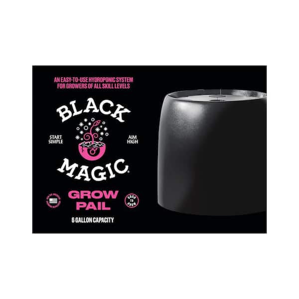 Black Magic Grow Pail - Recirculating Hydroponic System, Grow One Large Plant or Up to Four Smaller Plants
