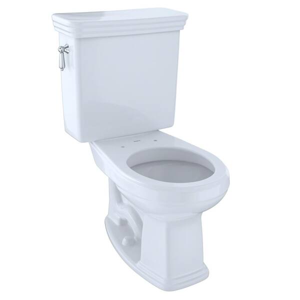 TOTO Promenade 2-Piece 1.6 GPF Single Flush Round Toilet in Cotton White