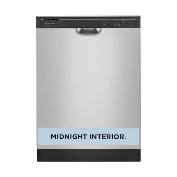 24 in. Front Built-In Tall Tub Dishwasher in Stainless Steel with 3-Cycles 59 dBA