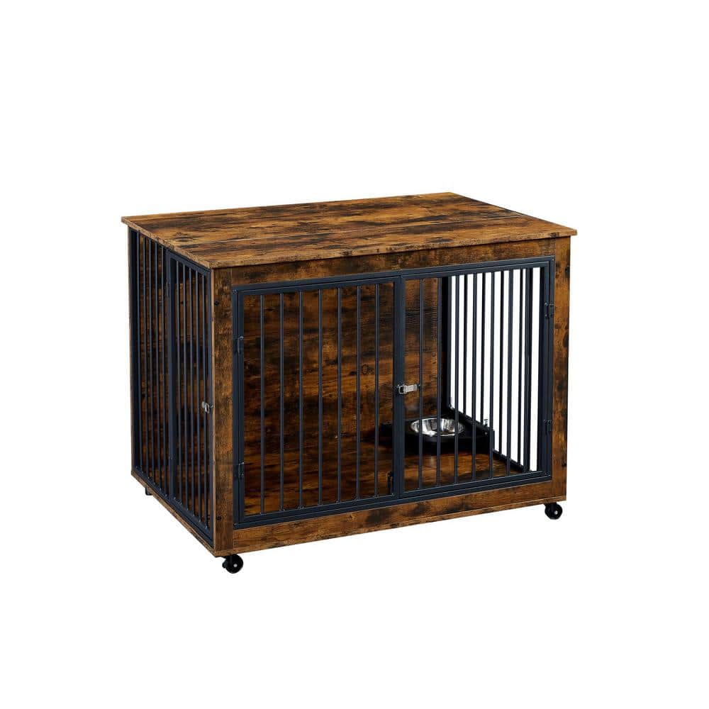 Miscool Anky Furniture Style Dog Crate Side Table With Rotatable