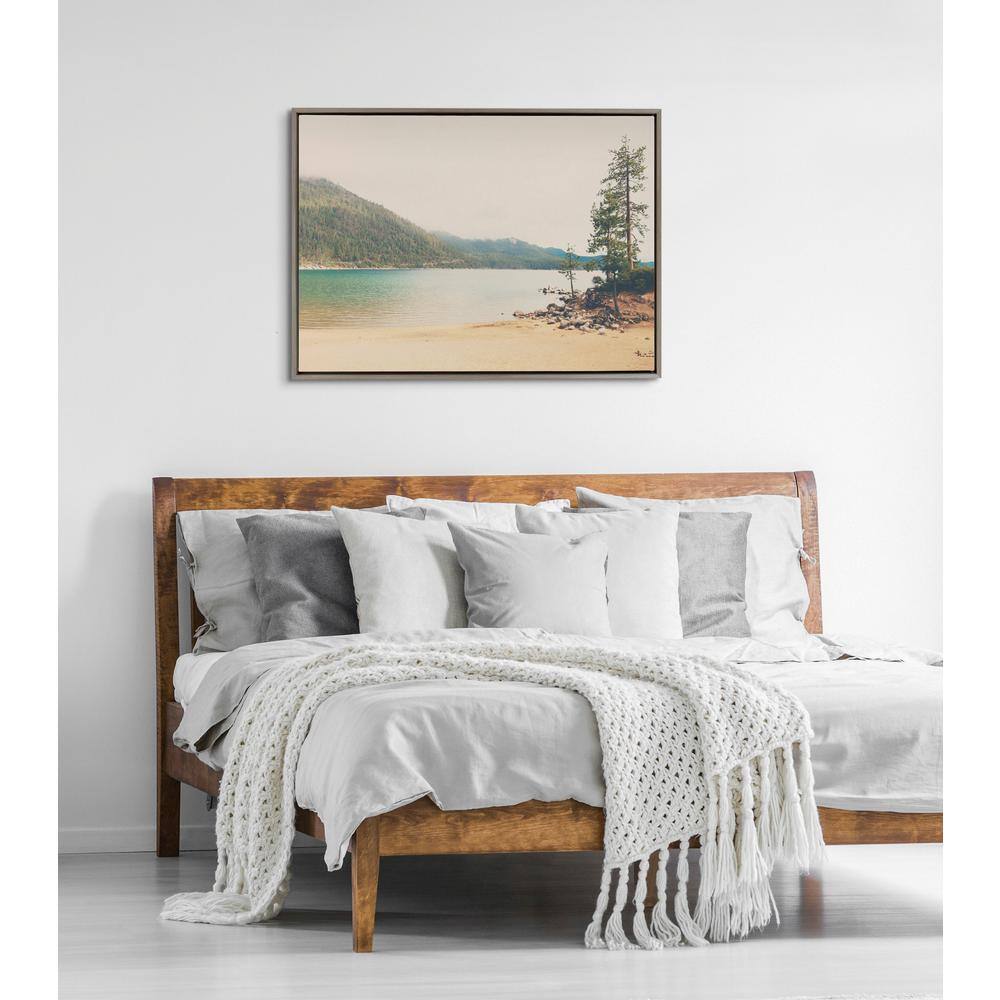 Sylvie Lake Tahoe Framed Landscape Canvas Art, 40.69x31.63