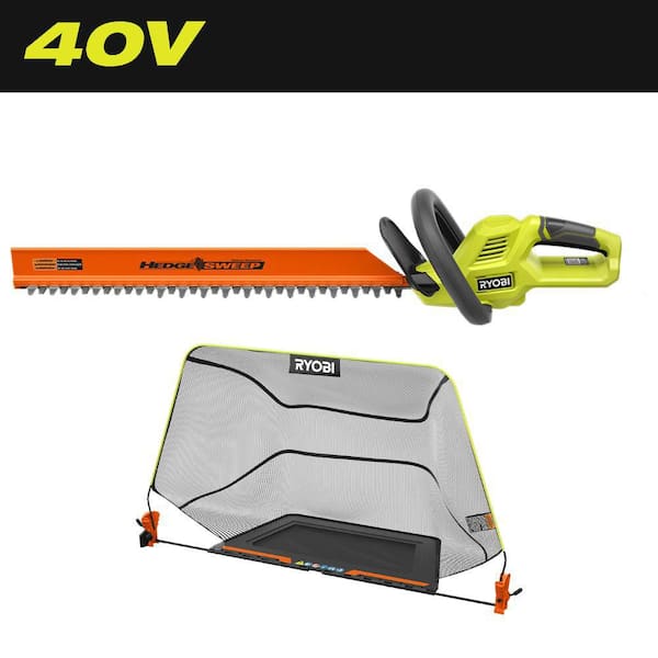 40V 24 in. Cordless Battery Hedge Trimmer with Debris Collector (Tool Only)