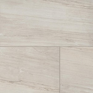 Malahari White 24 in. x 48 in. Lapato Porcelain Stone Look Floor and Wall Tile (15.71 sq. ft./Case)