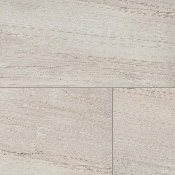 MSI Malahari White 24 in. x 48 in. Lapato Porcelain Stone Look Floor and Wall Tile (15.71 sq. ft./Case)