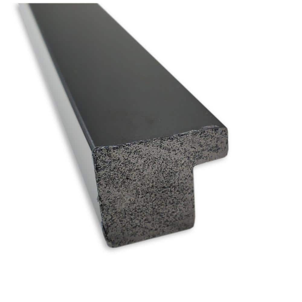 Jet Black Rectangular Framed Wall Mirror 17.38 x 21.38 Inches