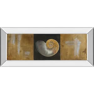 "Seashells Il" By Patricia Pinto Mirror Framed Print Wall Art 18 in. x 42 in.