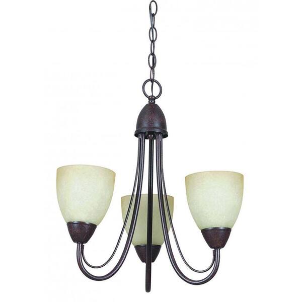 Sunset Fiscus 3-Light Oil-Rubbed Bronze Chandelier