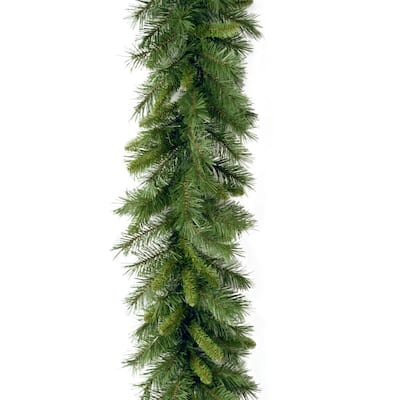 9 ft. Kincaid Spruce Garland-KCDR-9B-1 - The Home Depot