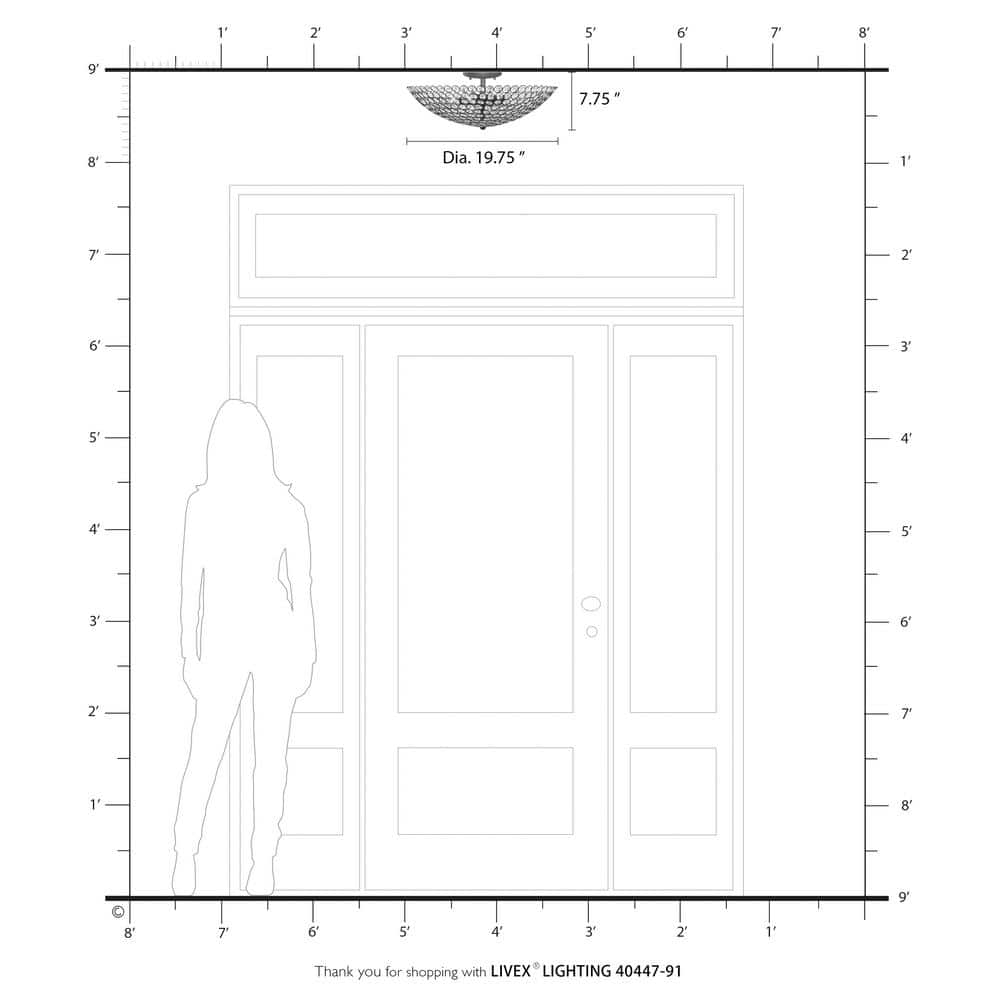 Cassandra Brushed Nickel 4-Light Crystal Bowl Ceiling Fixture