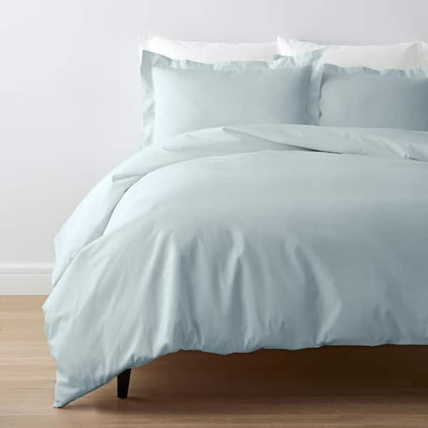 Pale Blue Solid Cotton Percale Twin Duvet Cover UK Ubuy