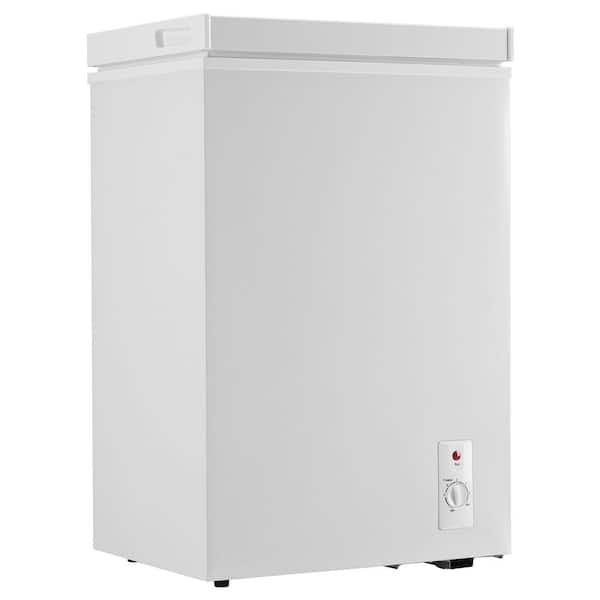 5.0 cu. ft. Manual Defrost Chest Freezer with 7 Adjustable Temperature Control, Lift-Out Baskets, Garage Ready in White