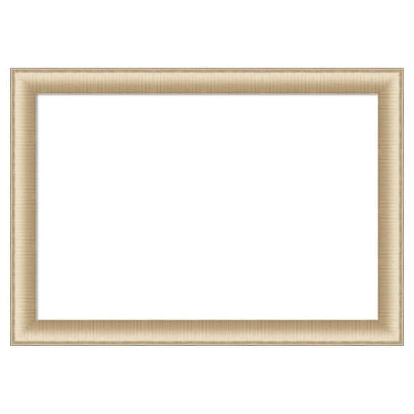 Amanti Art Elegant Brushed Honey 41 in. x 29 in. Polystyrene Framed Dry Erase Magnetic Memo Board