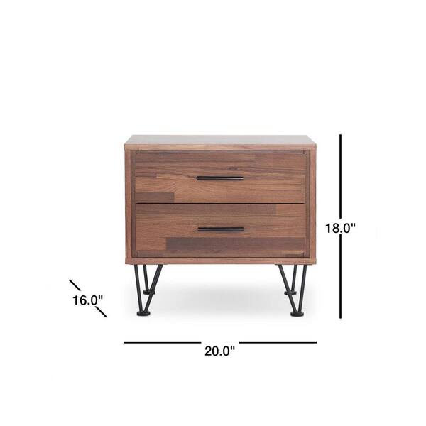 ACME Furniture 97330 Deoss Nightstand One Size Walnut for sale online 
