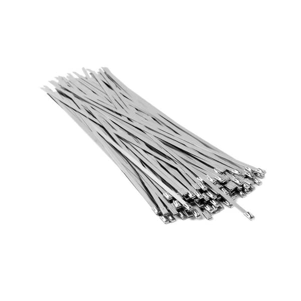 Angel Sar 11.8 in. 100-Piece Stainless Steel Chain Link Fence Tie