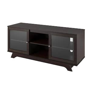 Privett 53.625 in. Espresso TV Stand for TVs up to 55 in.
