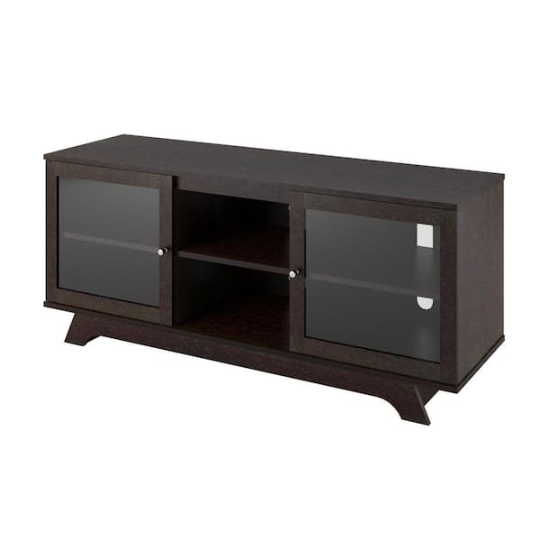 Ameriwood Home Privett 53.625 in. Espresso TV Stand for TVs up to 55 in.