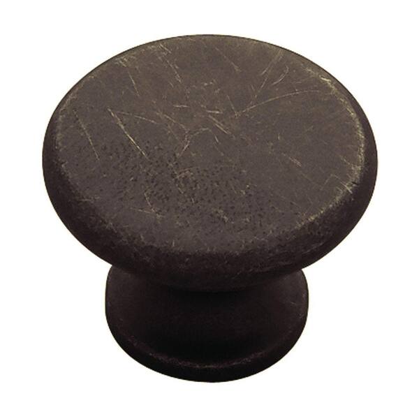 Liberty Classic 1-1/8 in. (28mm) in. Distressed Oil Rubbed Bronze Round Cabinet Knob