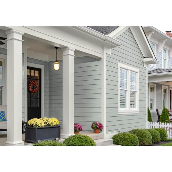Hardie Plank HZ5 8.25 in. x 144 in. Statement Collection Light Mist Smooth Fiber Cement Lap Siding