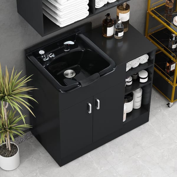 L'Appartement DEUXIEME CLASSE - 専用♡CHINATOWN MARKET C/N SWEAT◆ブラック IDEAGLE 18.7 in. D x 35.4 in. W Freestanding Laundry Sink with