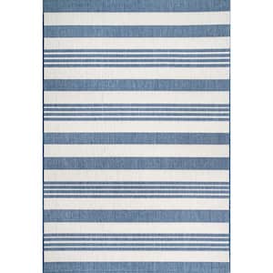 Outdoor Robin Blue 10 ft. x 13 ft. Area Rug