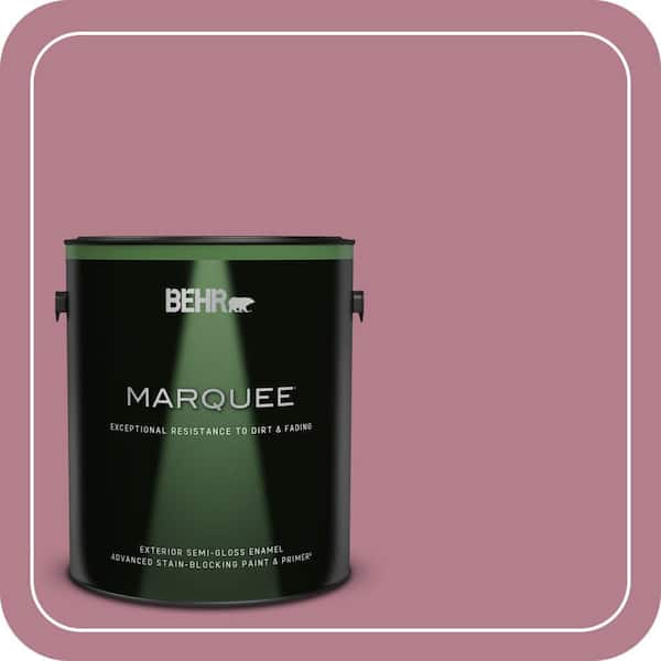BEHR MARQUEE 1 gal. #100D-4 Degas Pink Semi-Gloss Enamel Exterior Paint & Primer