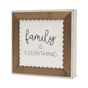 Family Is Everything Framed Wood Wall Decorative Sign