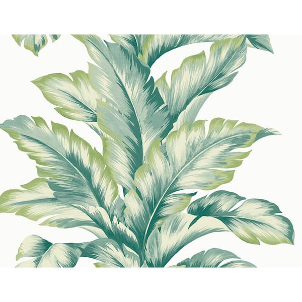 LILLIAN AUGUST 60.75 sq. ft. Coastal Haven Rivercrest Banana Springs Embossed Vinyl Unpasted Wallpaper Roll