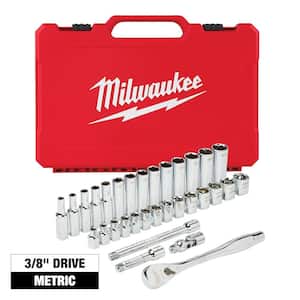 Deals on 32-Pc Milwaukee 3/8-in Drive Metric Ratchet & Socket Tool Set