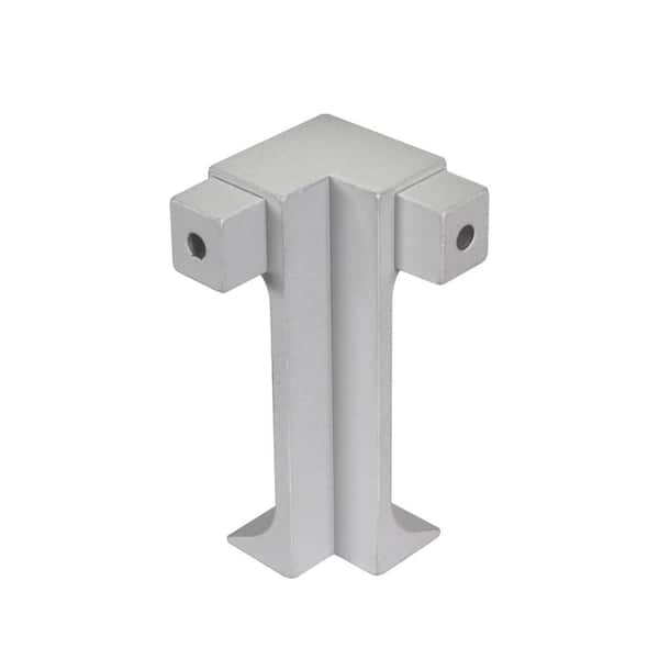 DURAL CONSTRUCT 0 in. D x  0.43 in. W x 0 in. L Ext Crnr Aluminum Anodized Silver Molding and Transition Trim