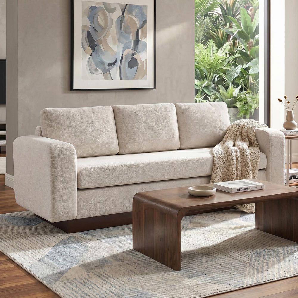 CHRISTOPHER KNIGHT HOME Zaro Modern 80.7 in. Square Arms Chenille