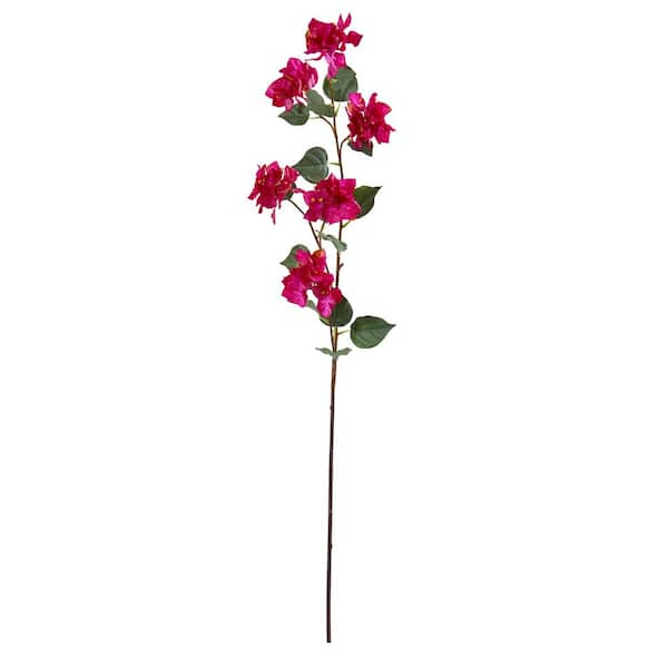 Nearly Natural 47 in. Bougainvillea Artificial Flower (Set of 4) 2273 ...