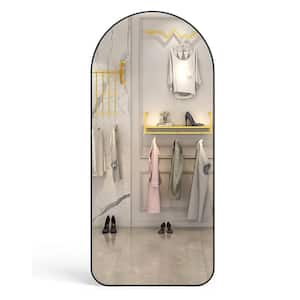 32 in. W x 71 in. H Oversized Rectangle Aluminium Framed Arch Full Length Mirror, Large Standing Mirror Dressing Mirror