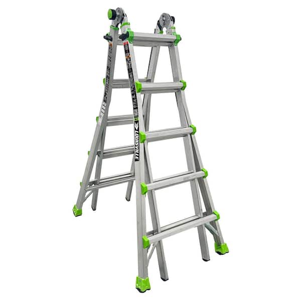 22-Ft Reach Aluminum Multi-Position Ladder, Type IA, 300-pound Load Capacity