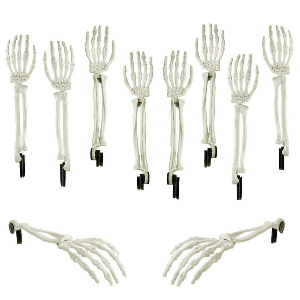 White Plastic Skeleton Stakes with Realistic Design and Ground Stakes for Indoor Outdoor Halloween Decor (10-Pack) price history on PriceWatchPro