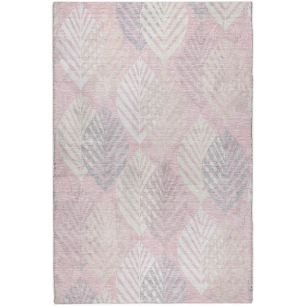Abstract Pattern Shag Rugs Addison Rugs Dream Shag Premium Machine Washable Abstract ADS744 Pink 5 ...