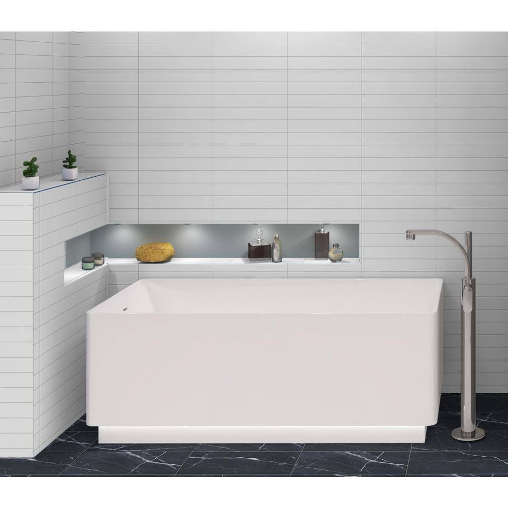 Teva 3" x 16" Glossy Gray Porcelain Subway Tile