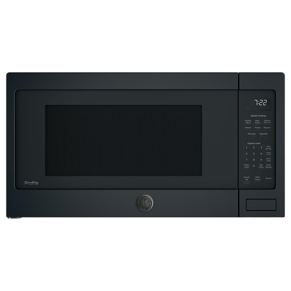 GE Profile Profile 2.2 cu. ft. Countertop Microwave in Black Slate with Sensor Cooking, Fingerprint Resistant, Fingerprint Resistant Black Slate