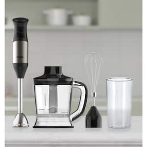1000-Watt Stainless-Steel Professional Hand Blender with Accessories Kit