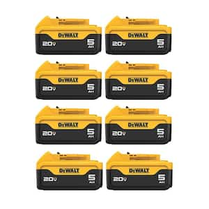 20V MAX XR Premium Lithium-Ion 5.0Ah Battery (8 Pack)