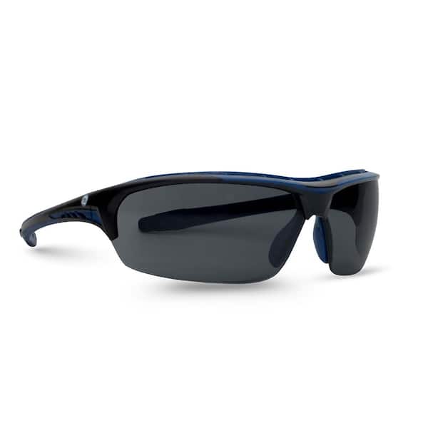 09 Series Indigo/Black Frame Glasses w/ Smoke Anti-Fog Lens-ANSI Certified GE109SAF