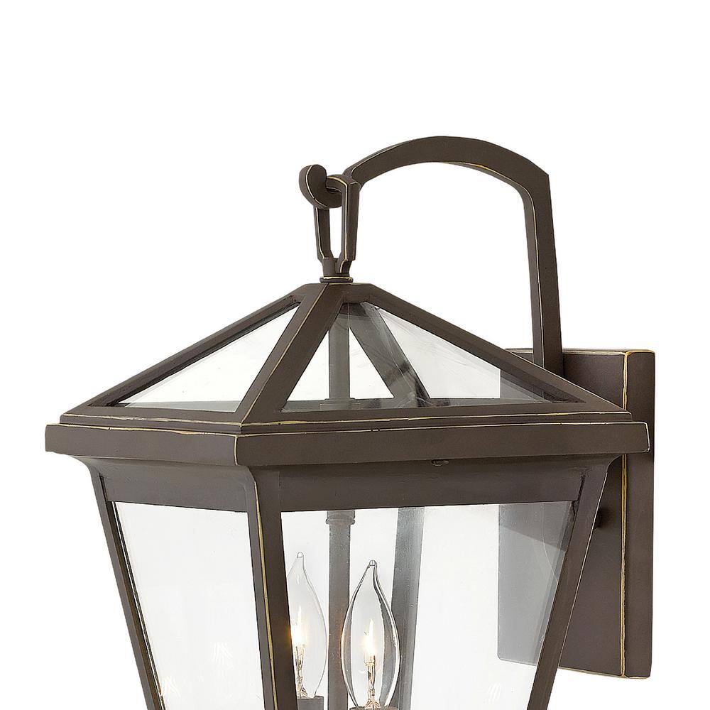 Estate Elegance Dual-Light Dimmable Wall Lantern in Oil Rubbed Bronze