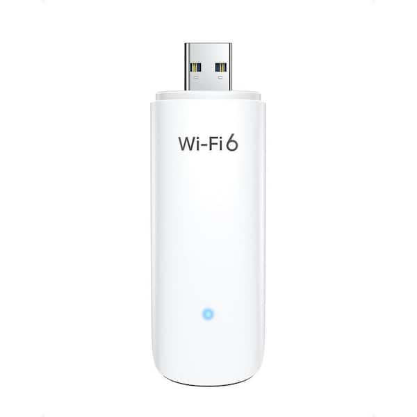 Etokfoks Dual Band USB Wi-Fi Dongle Network Adapter White (1-Pack)