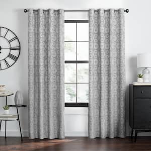 Constellation Polyester Light Filtering Window Panel - 52 in. W x 63 in. L in Grey
