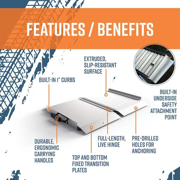 TRAVERSE 2 ft. Singlefold Aluminum Loading Ramp